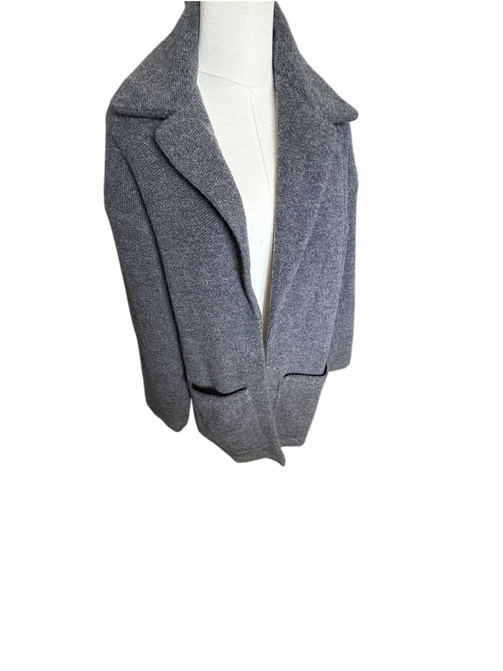 Vuori Cozy Open-Front Grey Women's Sweater Cardigan Sz Med